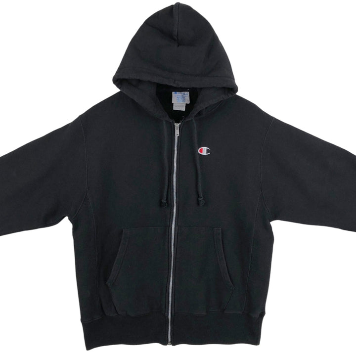 Champion REVERSE WEAVE Reverse Weave Sweat Full Zip Hoodie Men's M cotton black type Vintage Second Hand