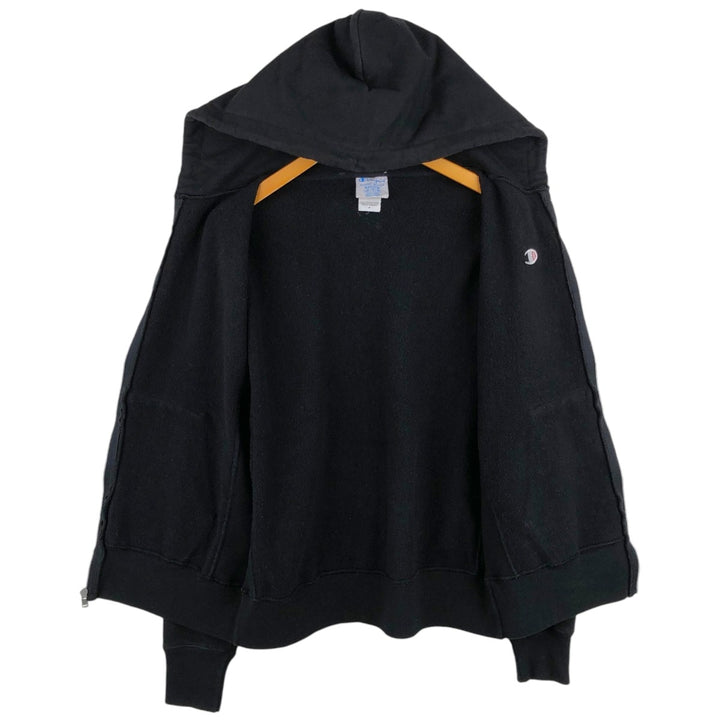 Champion REVERSE WEAVE Reverse Weave Sweat Full Zip Hoodie Men's M cotton black type Vintage Second Hand