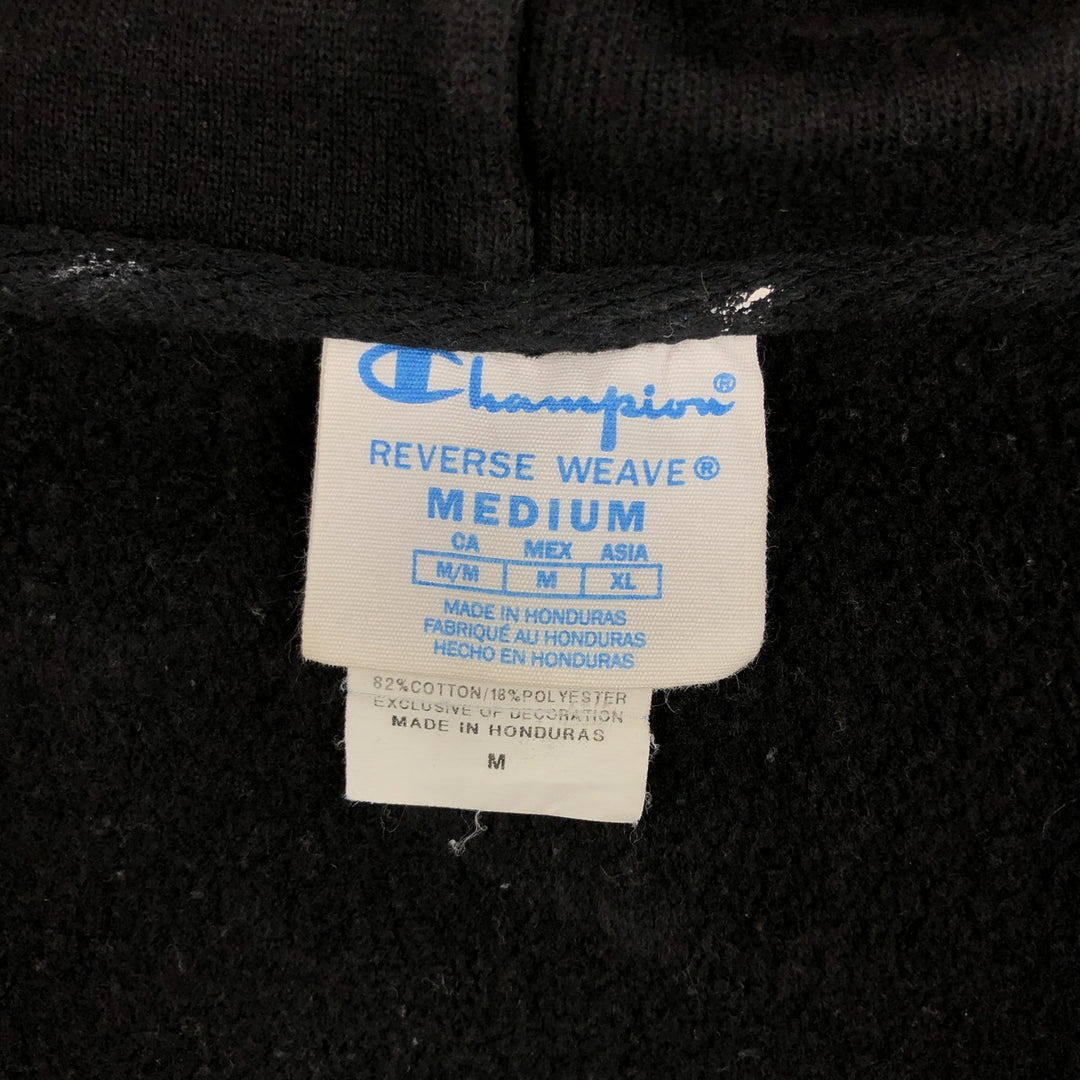 Champion REVERSE WEAVE Reverse Weave Sweat Full Zip Hoodie Men's M cotton black type Vintage Second Hand