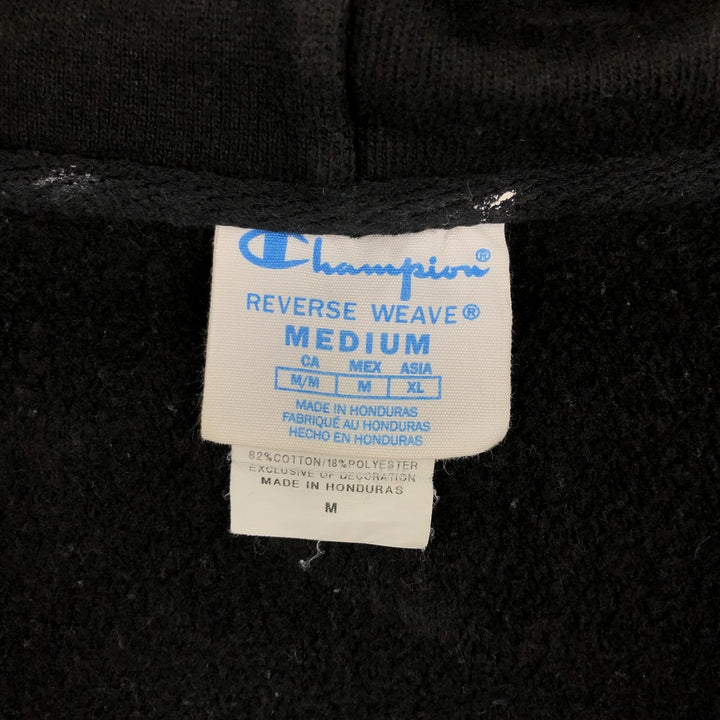 Champion REVERSE WEAVE Reverse Weave Sweat Full Zip Hoodie Men's M cotton black type Vintage Second Hand