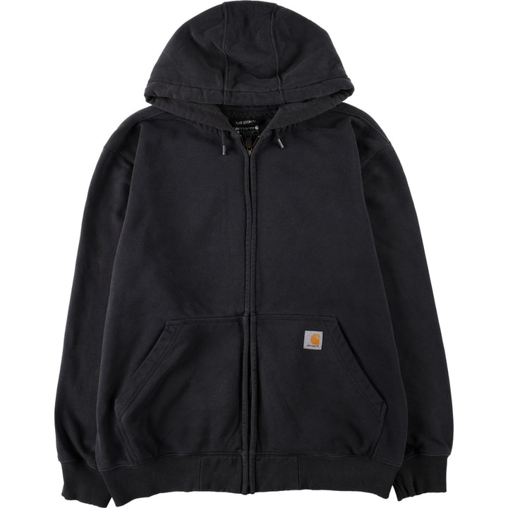 Carhartt Loose Fit Rain Defender Full-Zip Hoodie, Men's Size L cotton black type Vintage Second Hand