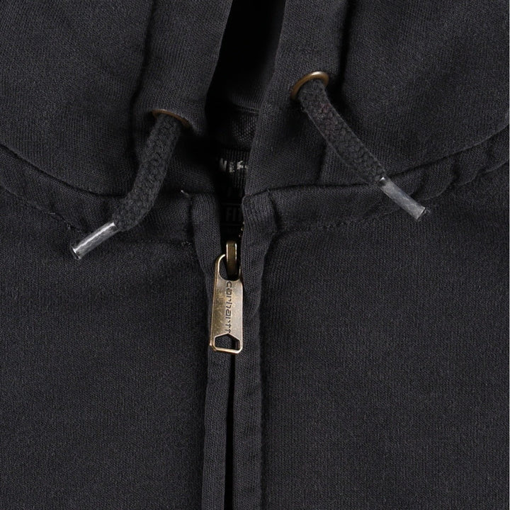 Carhartt Loose Fit Rain Defender Full-Zip Hoodie, Men's Size L cotton black type Vintage Second Hand