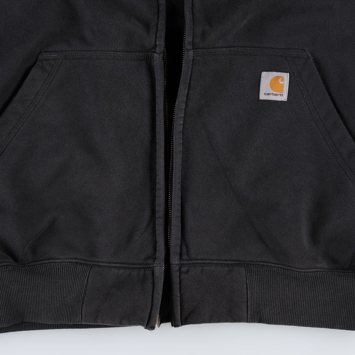 Carhartt Loose Fit Rain Defender Full-Zip Hoodie, Men's Size L cotton black type Vintage Second Hand