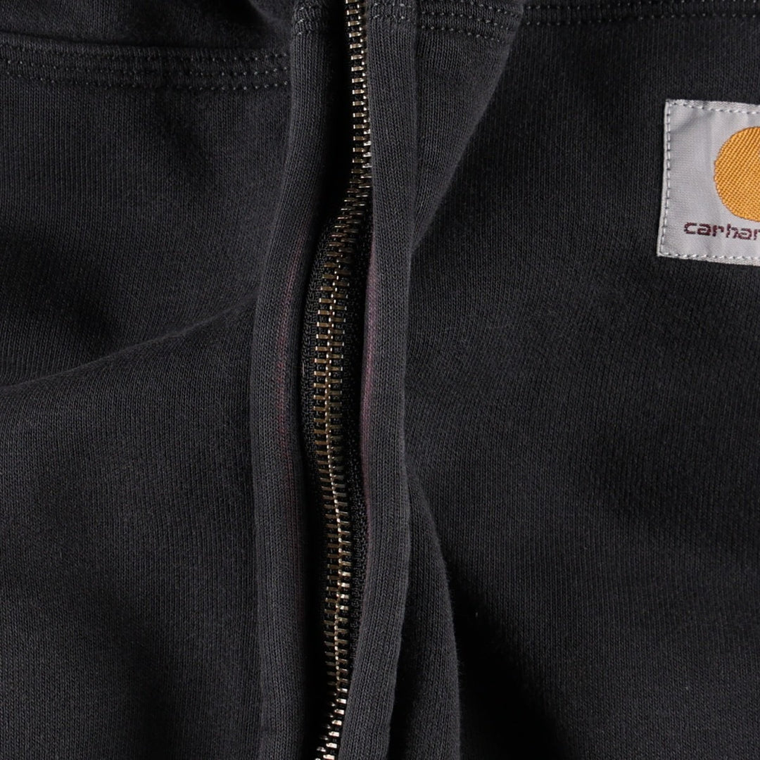 Carhartt Loose Fit Rain Defender Full-Zip Hoodie, Men's Size L cotton black type Vintage Second Hand