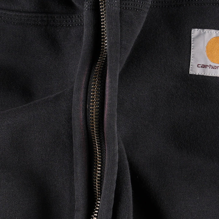 Carhartt Loose Fit Rain Defender Full-Zip Hoodie, Men's Size L cotton black type Vintage Second Hand