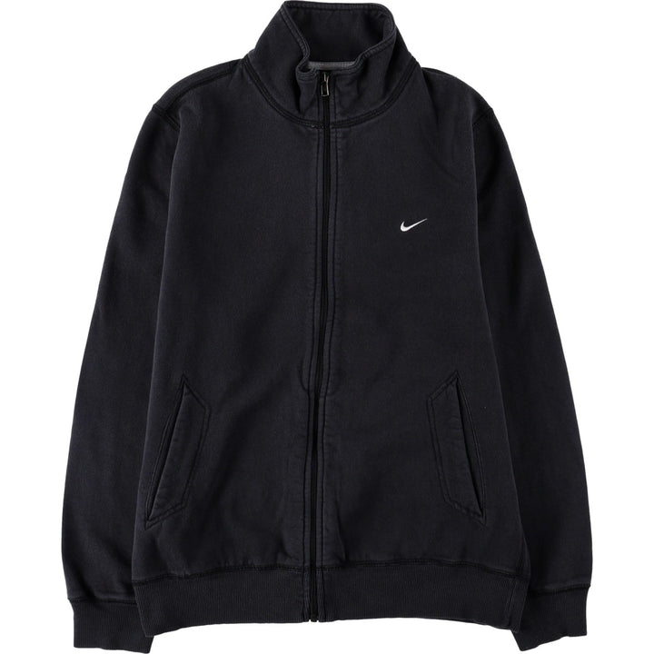 Nike full-zip sweatshirt, men's size L cotton black type Vintage Second Hand