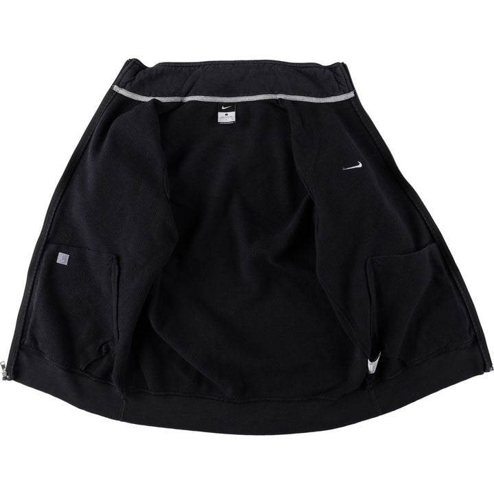 Nike full-zip sweatshirt, men's size L cotton black type Vintage Second Hand