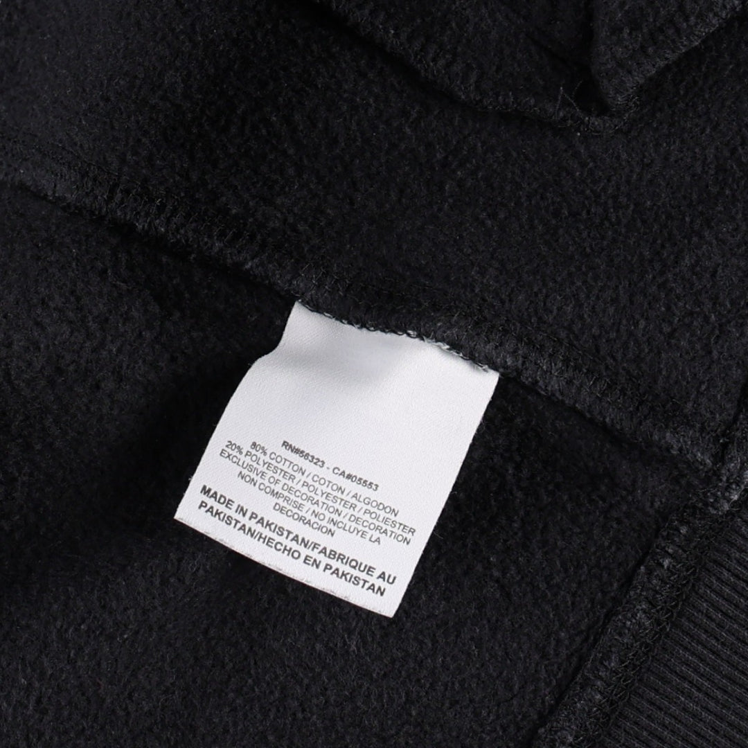 Nike full-zip sweatshirt, men's size L cotton black type Vintage Second Hand