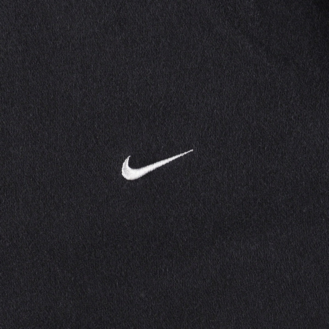 Nike full-zip sweatshirt, men's size L cotton black type Vintage Second Hand
