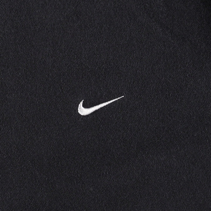 Nike full-zip sweatshirt, men's size L cotton black type Vintage Second Hand