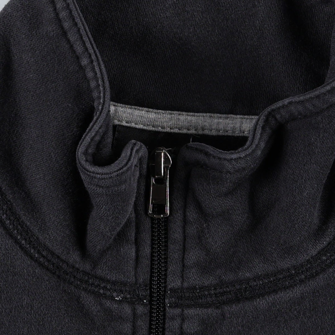 Nike full-zip sweatshirt, men's size L cotton black type Vintage Second Hand