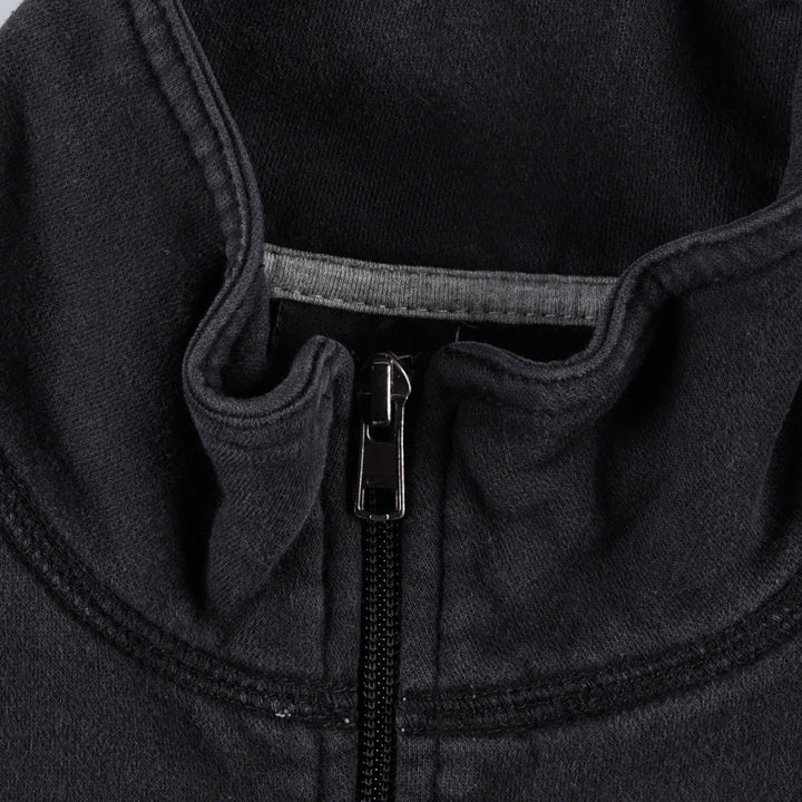 Nike full-zip sweatshirt, men's size L cotton black type Vintage Second Hand