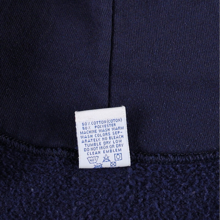 90'S Russell Full-Zip Sweatshirt Hoodie, Made in USA, Men's Size M (Equivalent), Vintage cotton navy blue type Vintage Second Hand