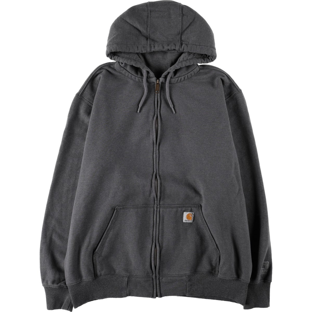 Carhartt Original Fit Rain Defender Full-Zip Hoodie, Men's XL cotton gray type Vintage Second Hand