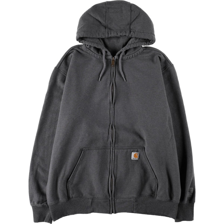 Carhartt Original Fit Rain Defender Full-Zip Hoodie, Men's XL cotton gray type Vintage Second Hand