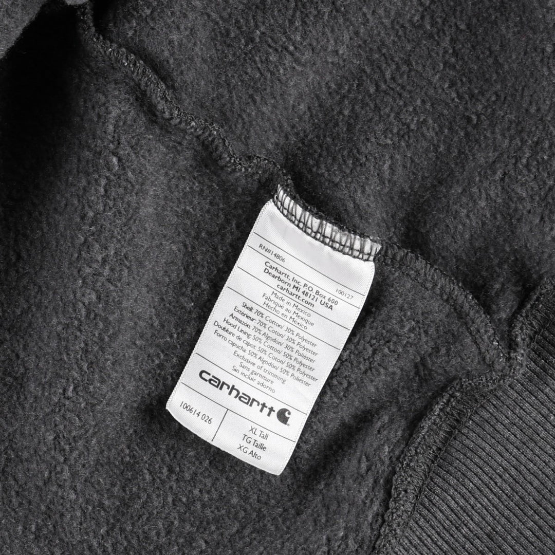 Carhartt Original Fit Rain Defender Full-Zip Hoodie, Men's XL cotton gray type Vintage Second Hand