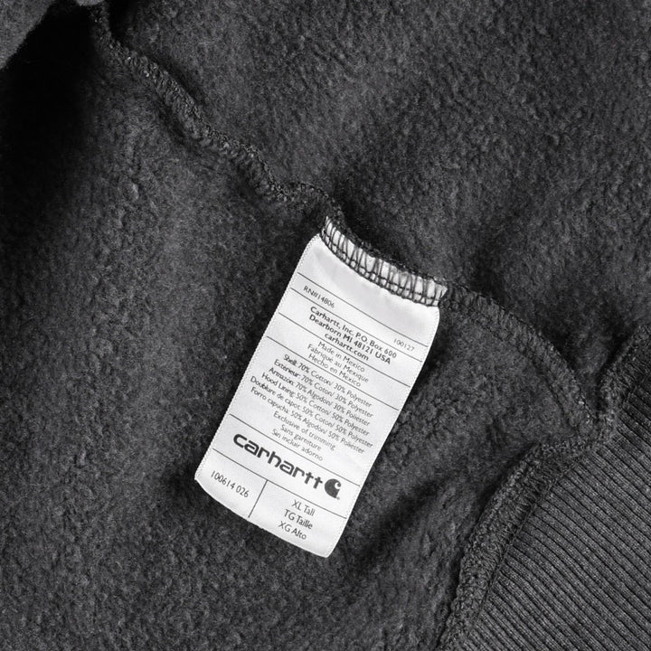 Carhartt Original Fit Rain Defender Full-Zip Hoodie, Men's XL cotton gray type Vintage Second Hand