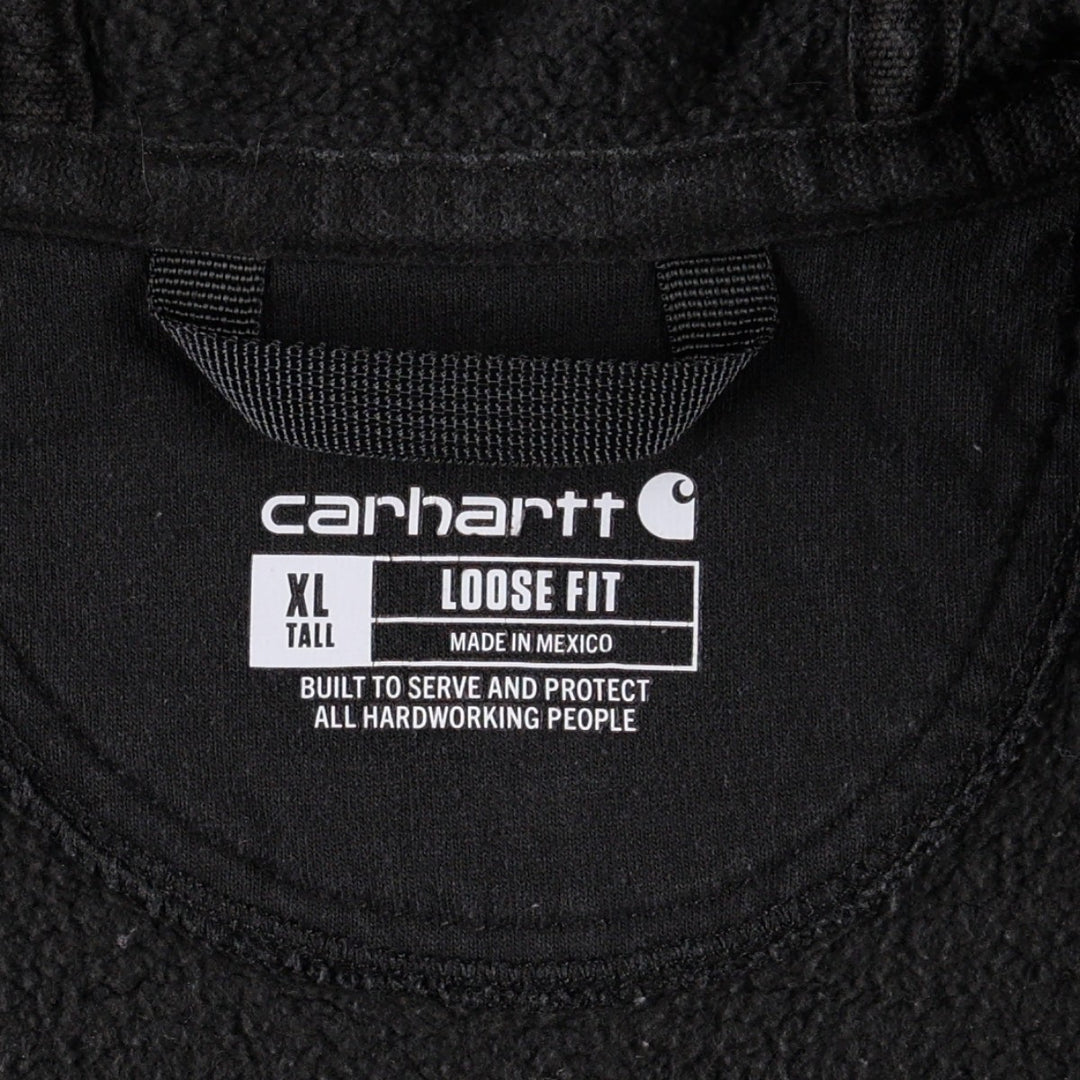 Carhartt Loose Fit Sweat Full Zip Hoodie, Men's XL cotton black type Vintage Second Hand