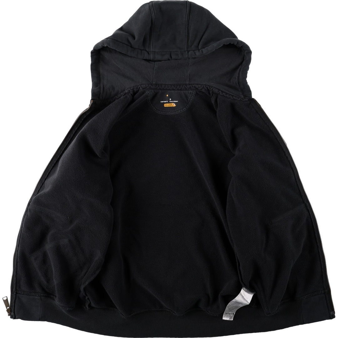 Carhartt ORIGINAL FIT RAIN DEFENDER Sweat Full-Zip Hoodie (Men's Size S) cotton black type Vintage Second Hand