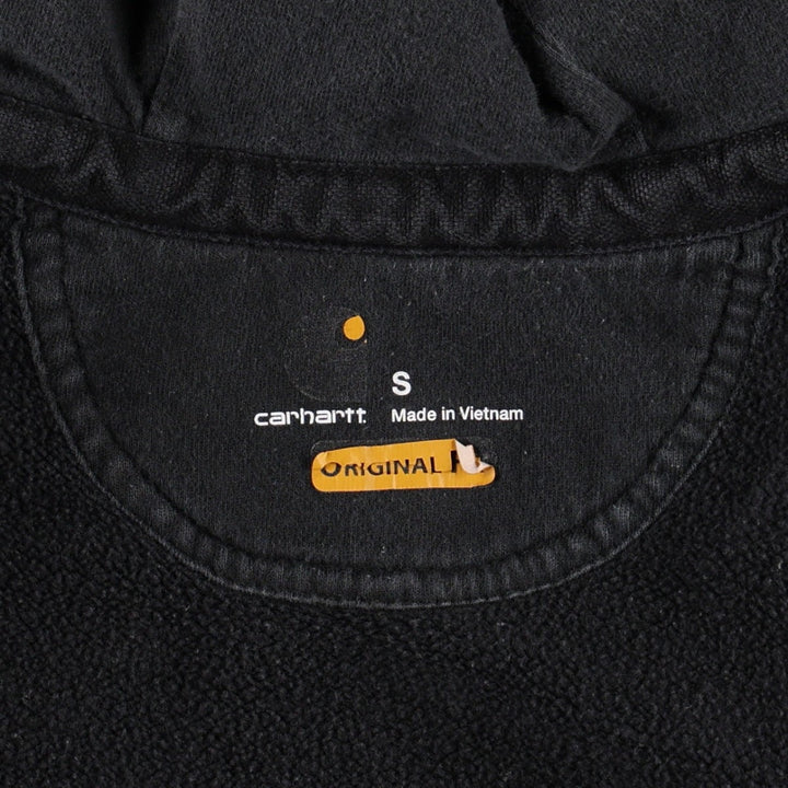 Carhartt ORIGINAL FIT RAIN DEFENDER Sweat Full-Zip Hoodie (Men's Size S) cotton black type Vintage Second Hand