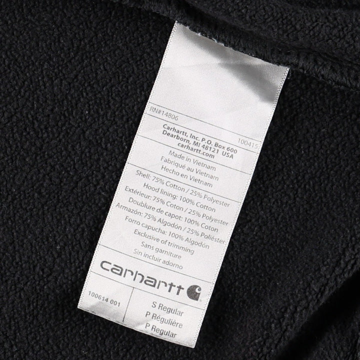 Carhartt ORIGINAL FIT RAIN DEFENDER Sweat Full-Zip Hoodie (Men's Size S) cotton black type Vintage Second Hand