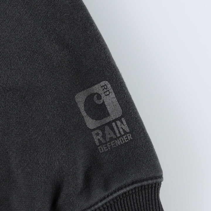 Carhartt ORIGINAL FIT RAIN DEFENDER Sweat Full-Zip Hoodie (Men's Size S) cotton black type Vintage Second Hand