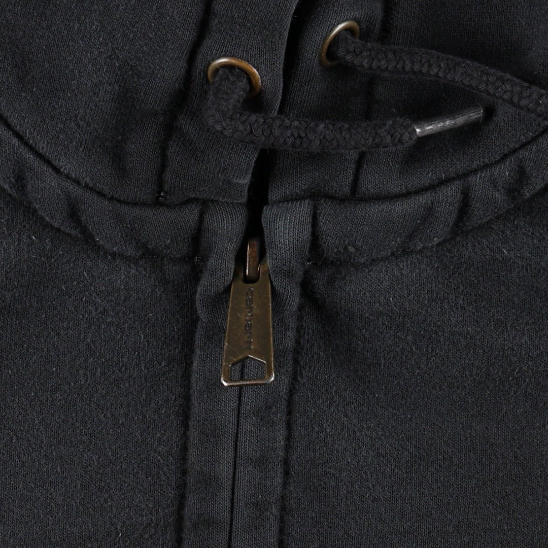 Carhartt ORIGINAL FIT RAIN DEFENDER Sweat Full-Zip Hoodie (Men's Size S) cotton black type Vintage Second Hand
