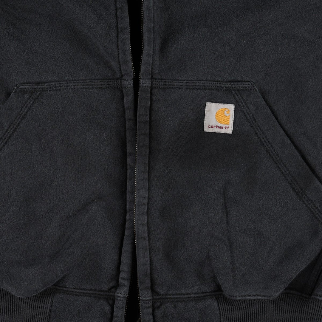 Carhartt ORIGINAL FIT RAIN DEFENDER Sweat Full-Zip Hoodie (Men's Size S) cotton black type Vintage Second Hand