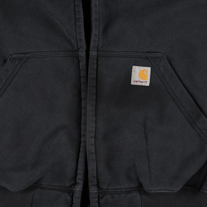 Carhartt ORIGINAL FIT RAIN DEFENDER Sweat Full-Zip Hoodie (Men's Size S) cotton black type Vintage Second Hand