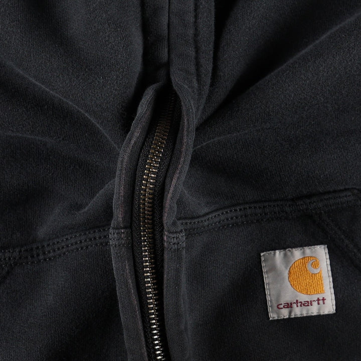 Carhartt ORIGINAL FIT RAIN DEFENDER Sweat Full-Zip Hoodie (Men's Size S) cotton black type Vintage Second Hand