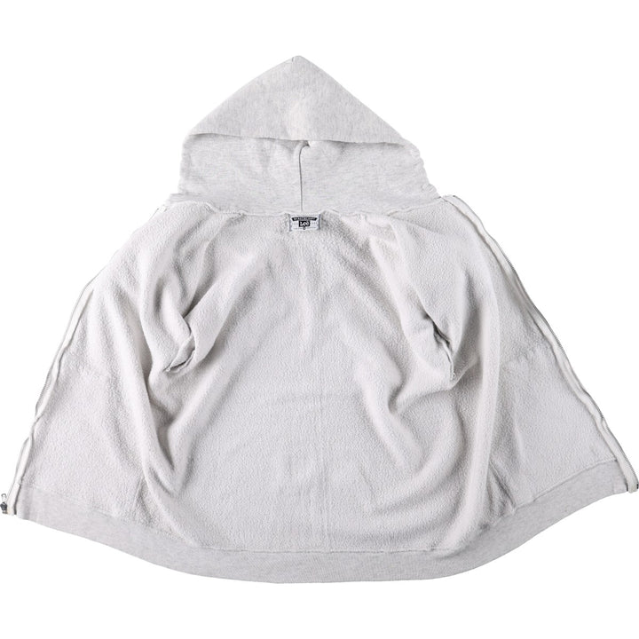90'S Lee Sweatshirt Full-Zip Hoodie, Men's Size M (Equivalent), Vintage cotton gray type Vintage Second Hand
