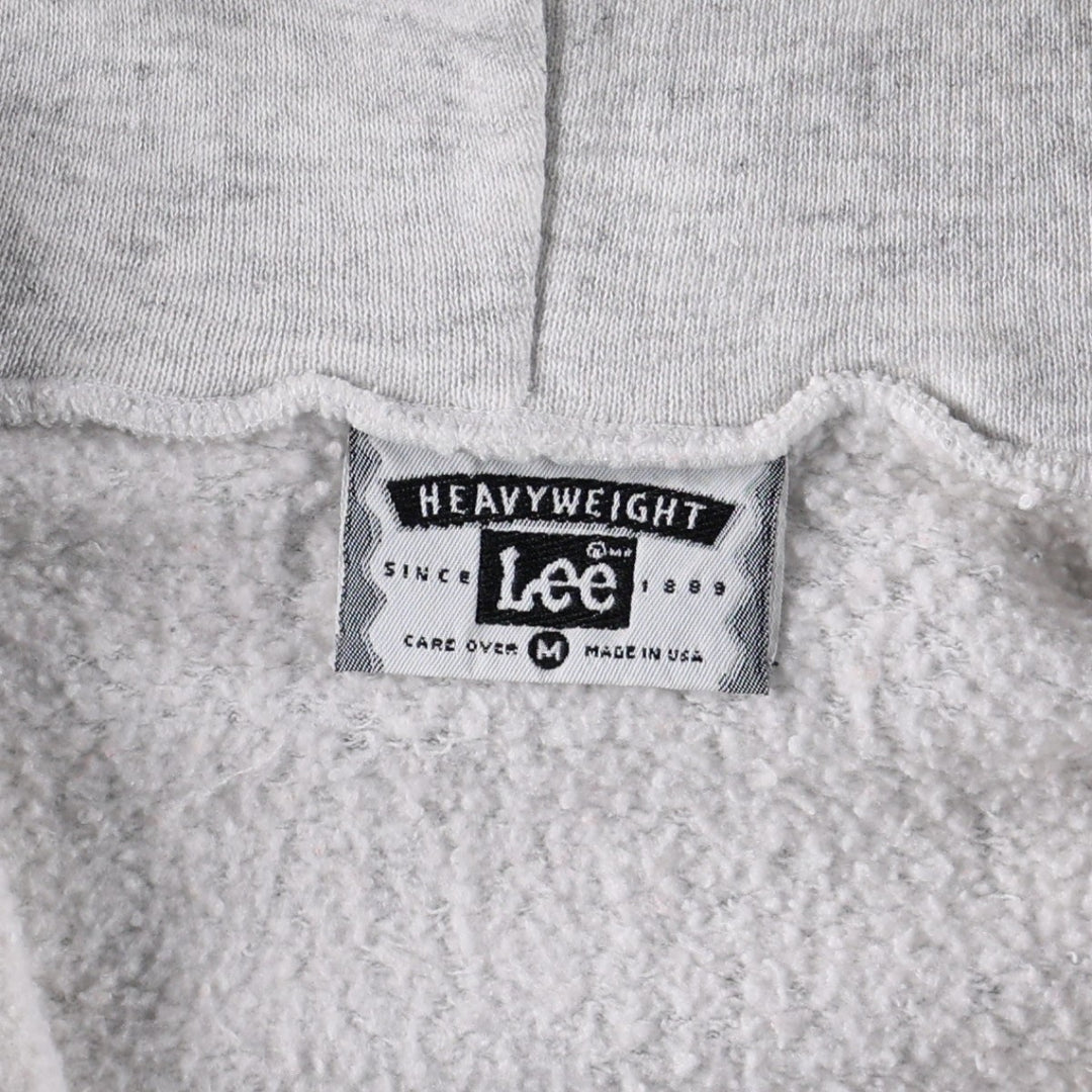 90'S Lee Sweatshirt Full-Zip Hoodie, Men's Size M (Equivalent), Vintage cotton gray type Vintage Second Hand