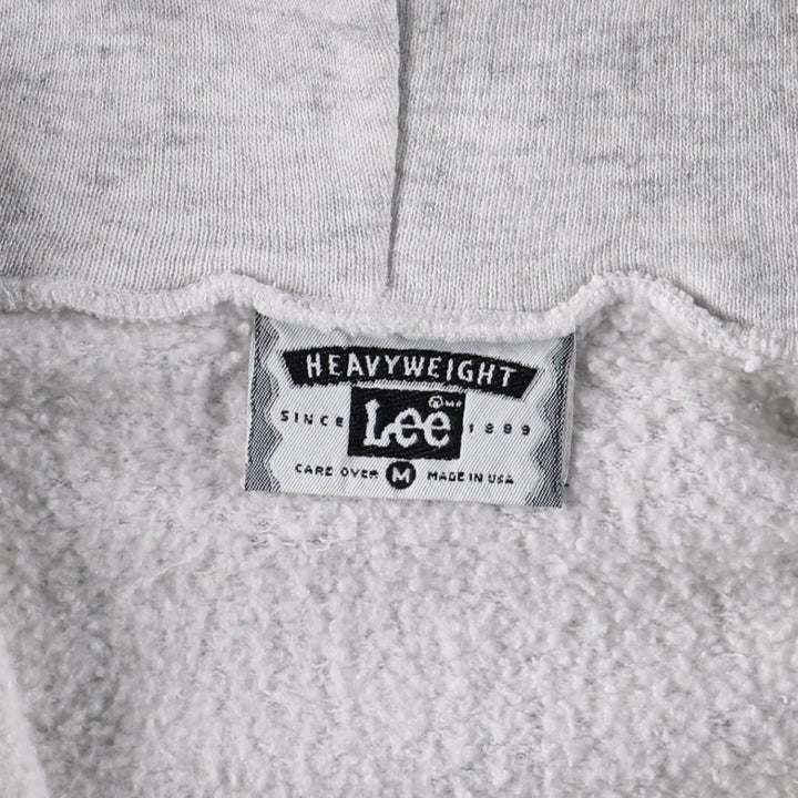90'S Lee Sweatshirt Full-Zip Hoodie, Men's Size M (Equivalent), Vintage cotton gray type Vintage Second Hand