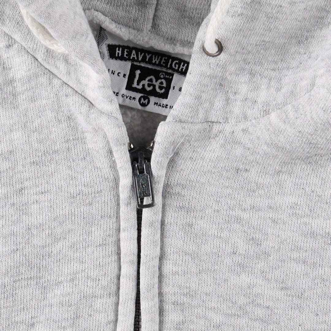 90'S Lee Sweatshirt Full-Zip Hoodie, Men's Size M (Equivalent), Vintage cotton gray type Vintage Second Hand