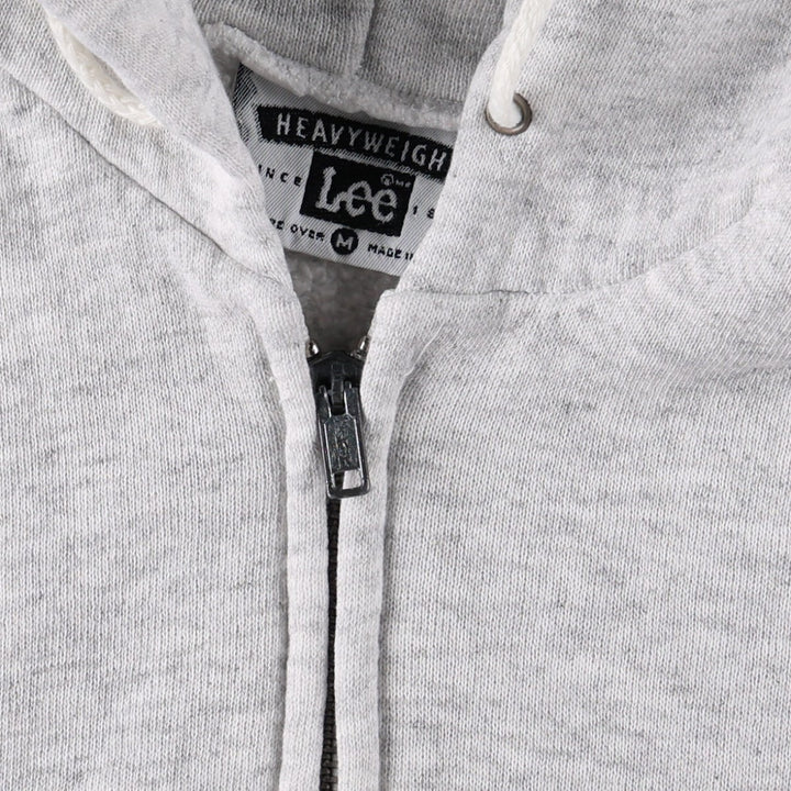 90'S Lee Sweatshirt Full-Zip Hoodie, Men's Size M (Equivalent), Vintage cotton gray type Vintage Second Hand