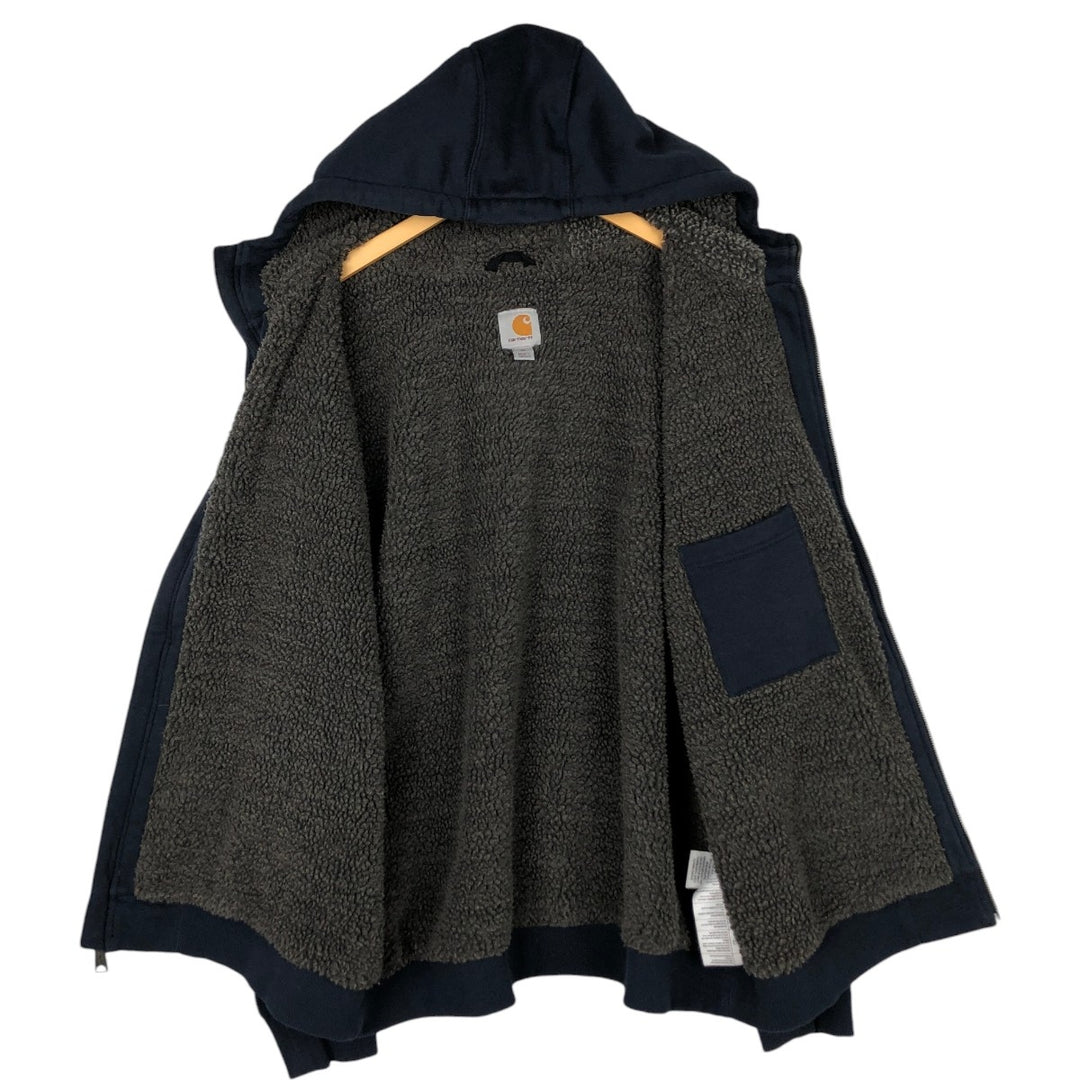 Carhartt RAIN DEFENDER Sweat Full Zip Hoodie Men's XL cotton navy blue type Vintage Second Hand