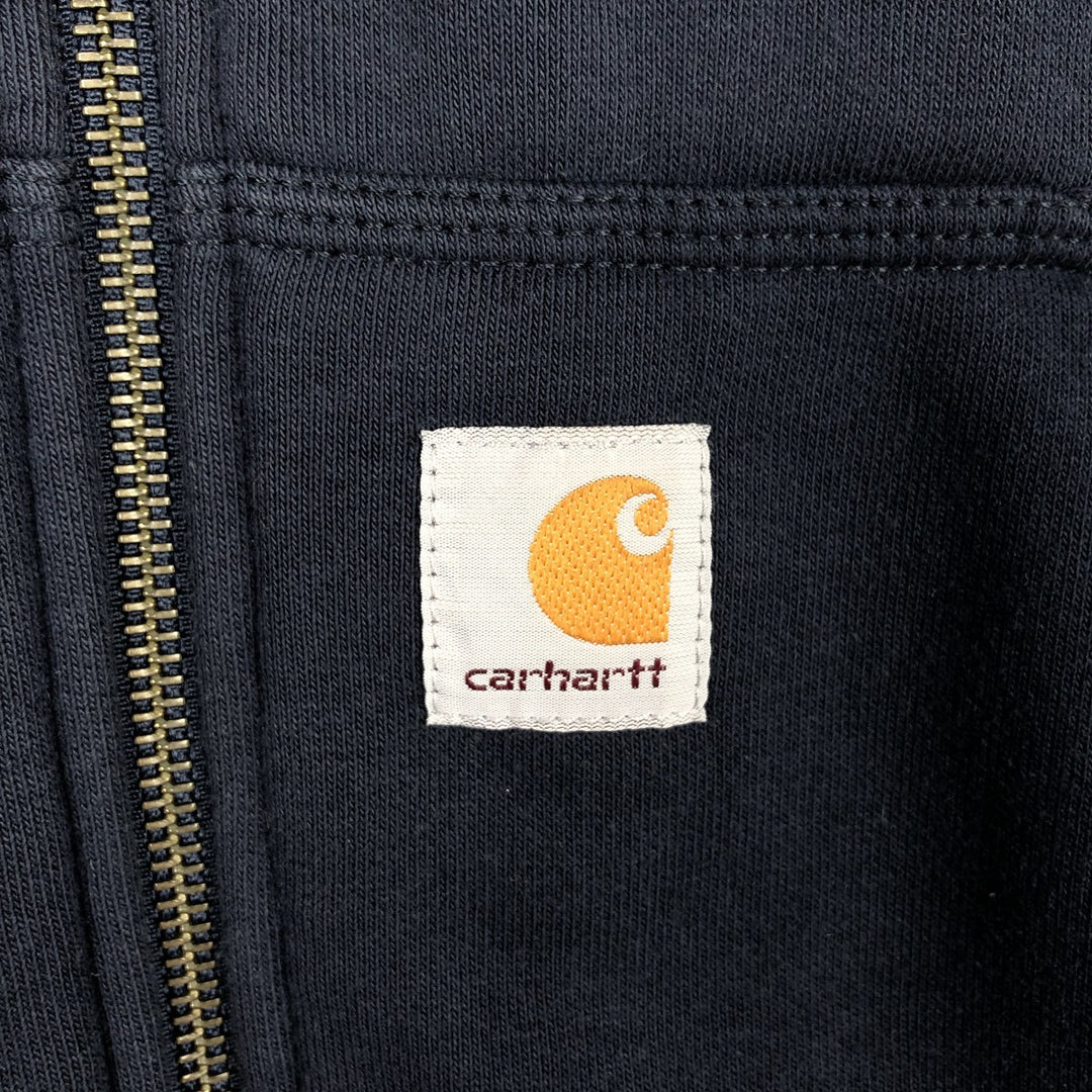 Carhartt RAIN DEFENDER Sweat Full Zip Hoodie Men's XL cotton navy blue type Vintage Second Hand