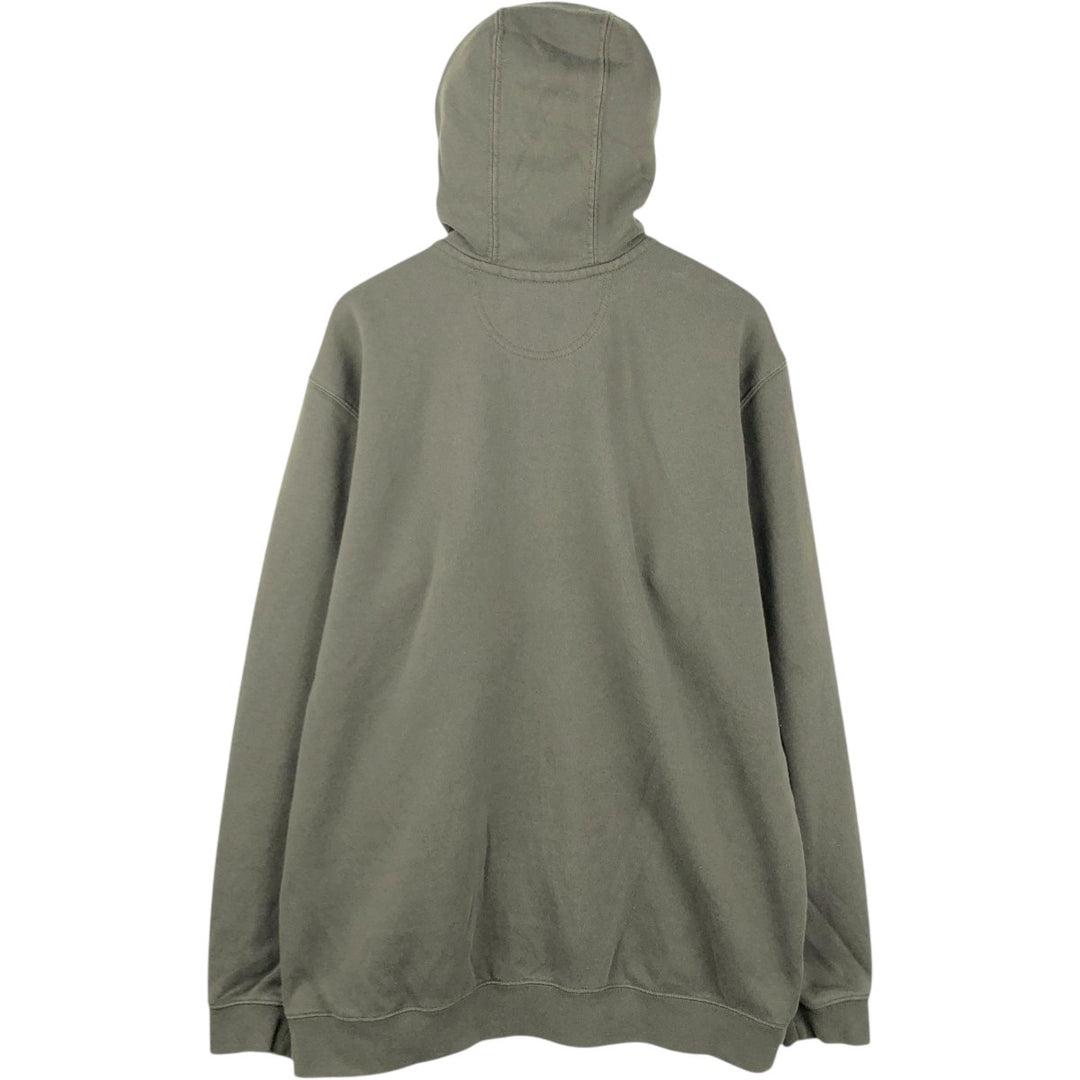 Carhartt Sweat Full Zip Hoodie Men's XL cotton Khaki type Vintage Second Hand