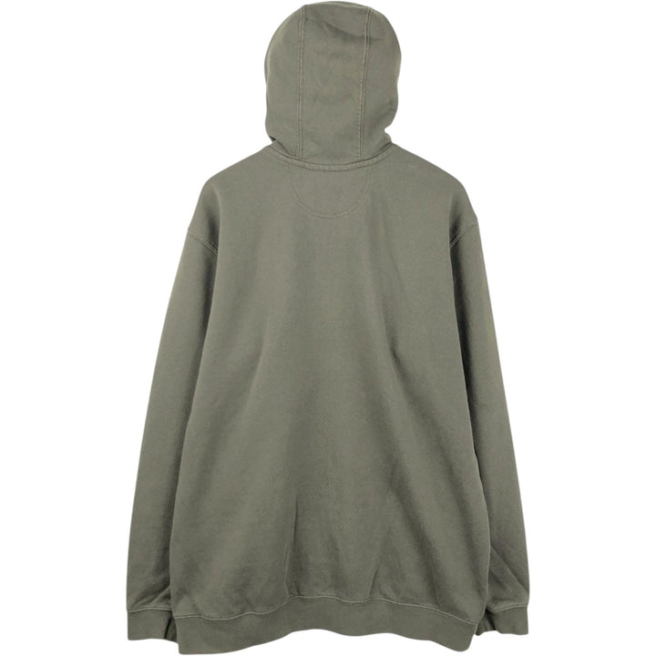 Carhartt Sweat Full Zip Hoodie Men's XL cotton Khaki type Vintage Second Hand