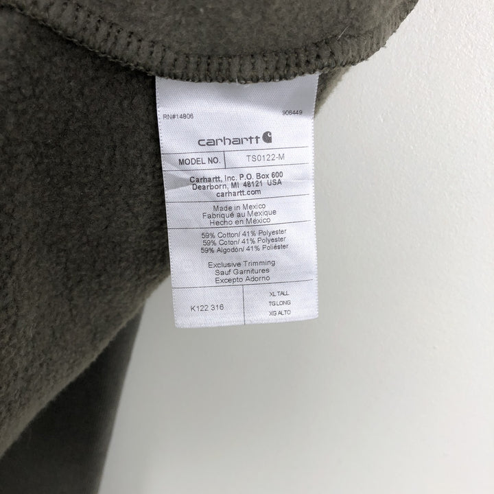 Carhartt Sweat Full Zip Hoodie Men's XL cotton Khaki type Vintage Second Hand