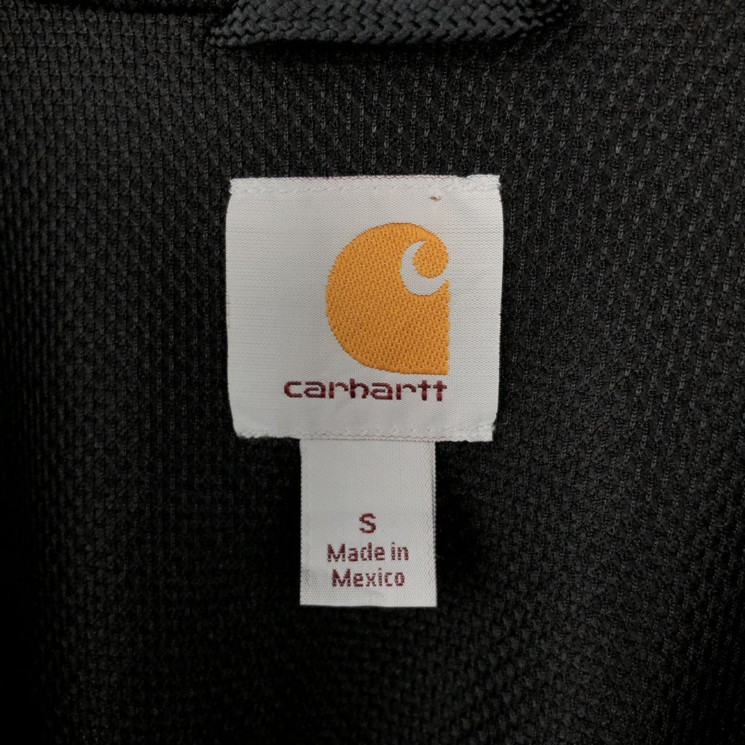 Carhartt Sweat Full Zip Hoodie, Men's S Size cotton dark chocolate Vintage Second Hand