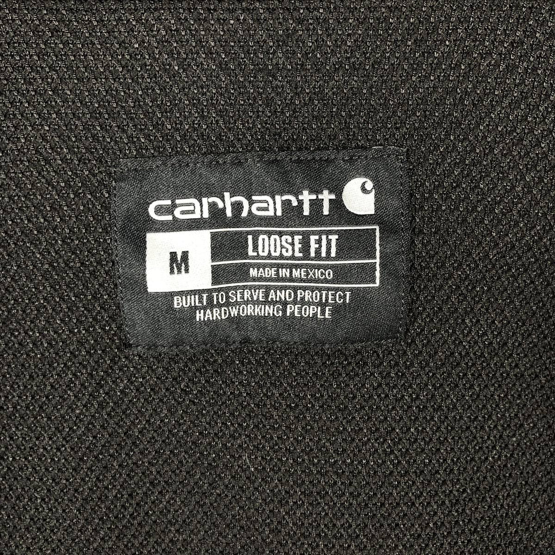 Carhartt Loose Fit Full-Zip Sweatshirt, Men's Size M cotton black type Vintage Second Hand