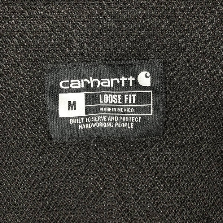 Carhartt Loose Fit Full-Zip Sweatshirt, Men's Size M cotton black type Vintage Second Hand