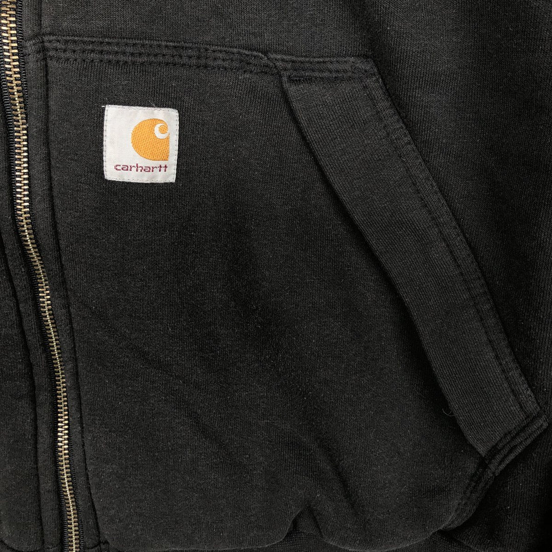 Carhartt Loose Fit Full-Zip Sweatshirt, Men's Size M cotton black type Vintage Second Hand