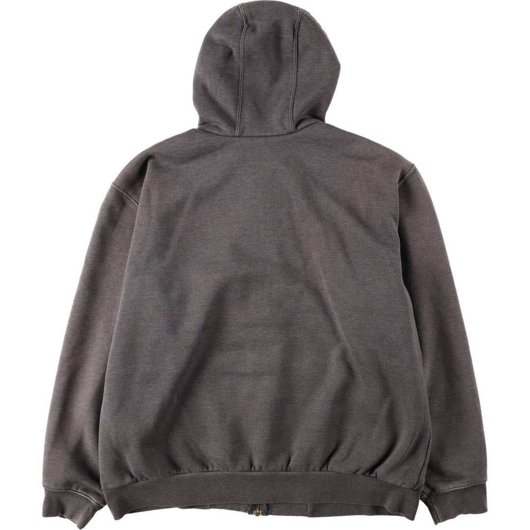 Carhartt Sweat Full Zip Hoodie Men's L size cotton gray type Vintage Second Hand