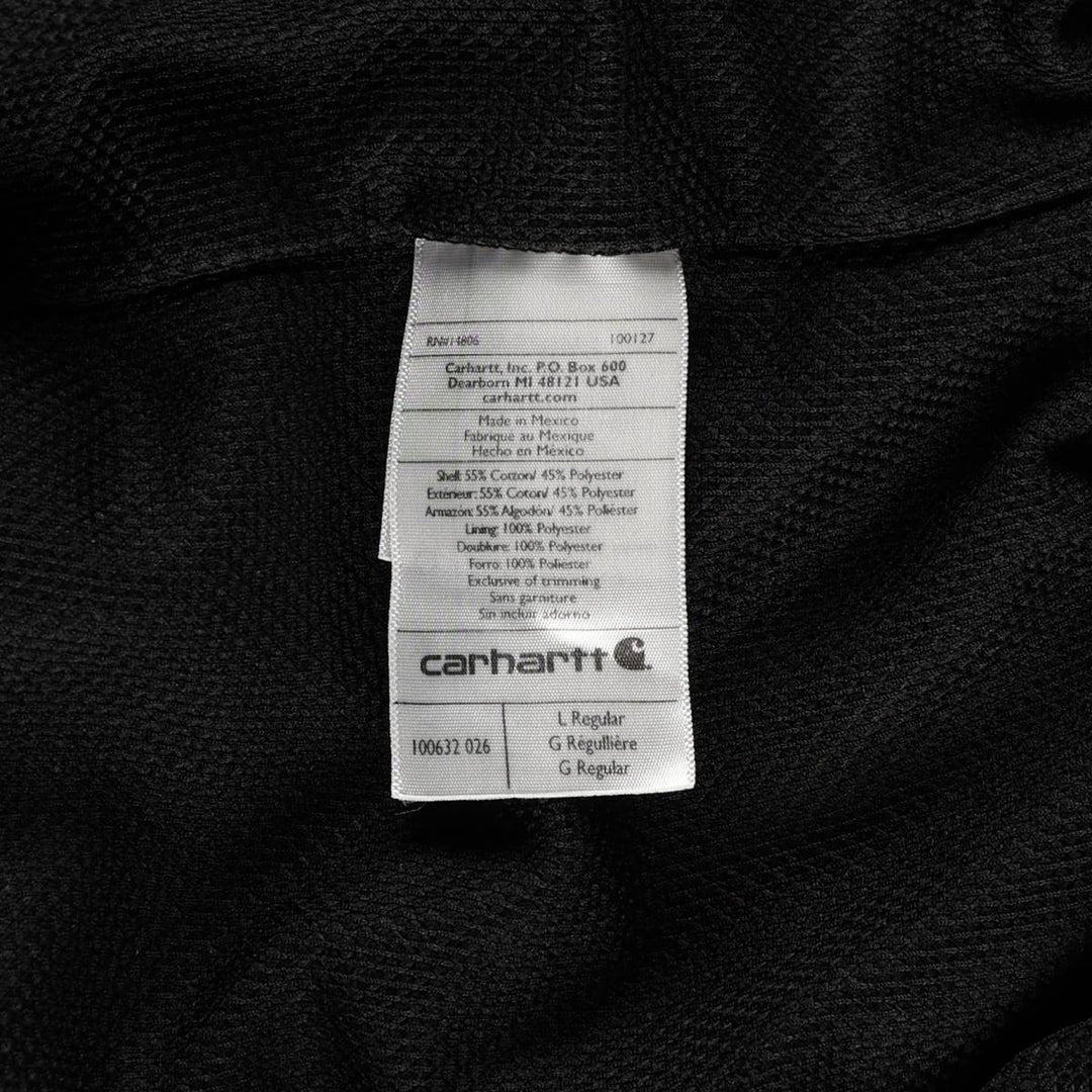 Carhartt Sweat Full Zip Hoodie Men's L size cotton gray type Vintage Second Hand