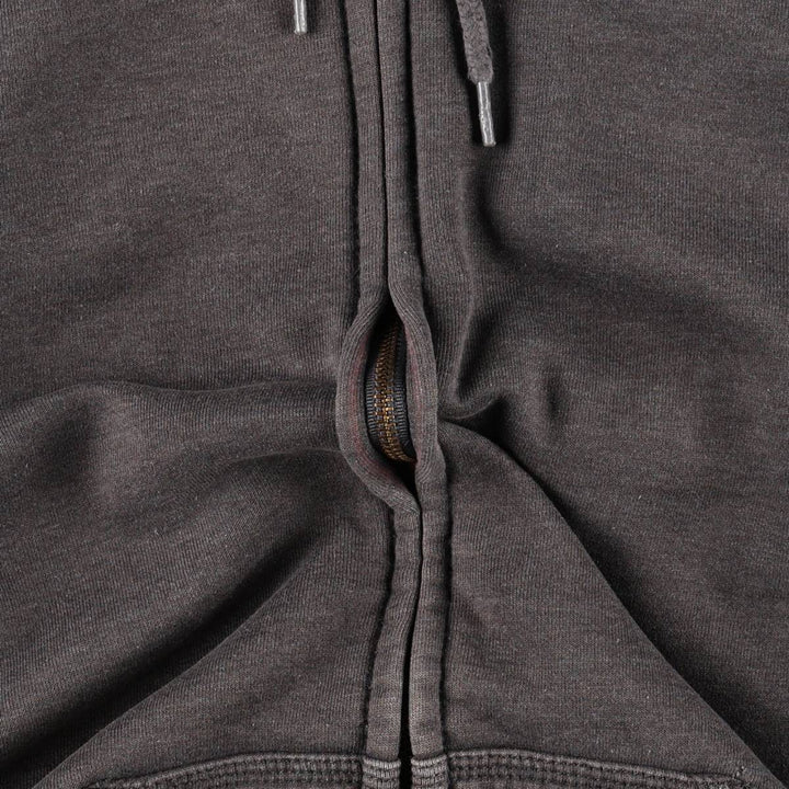 Carhartt Sweat Full Zip Hoodie Men's L size cotton gray type Vintage Second Hand