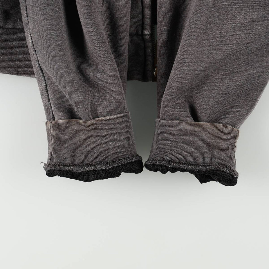 Carhartt Sweat Full Zip Hoodie Men's L size cotton gray type Vintage Second Hand