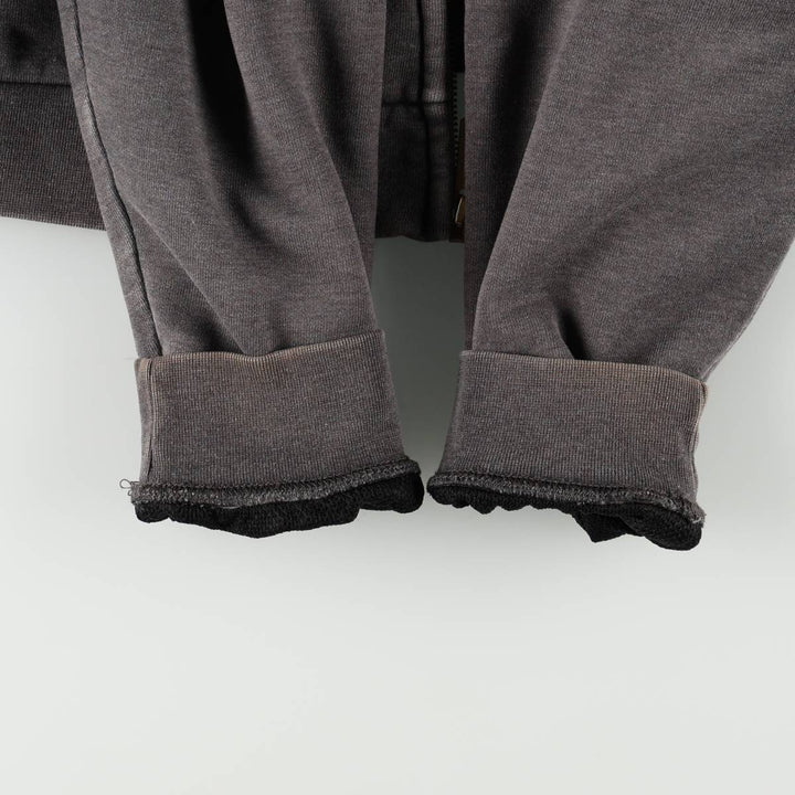 Carhartt Sweat Full Zip Hoodie Men's L size cotton gray type Vintage Second Hand