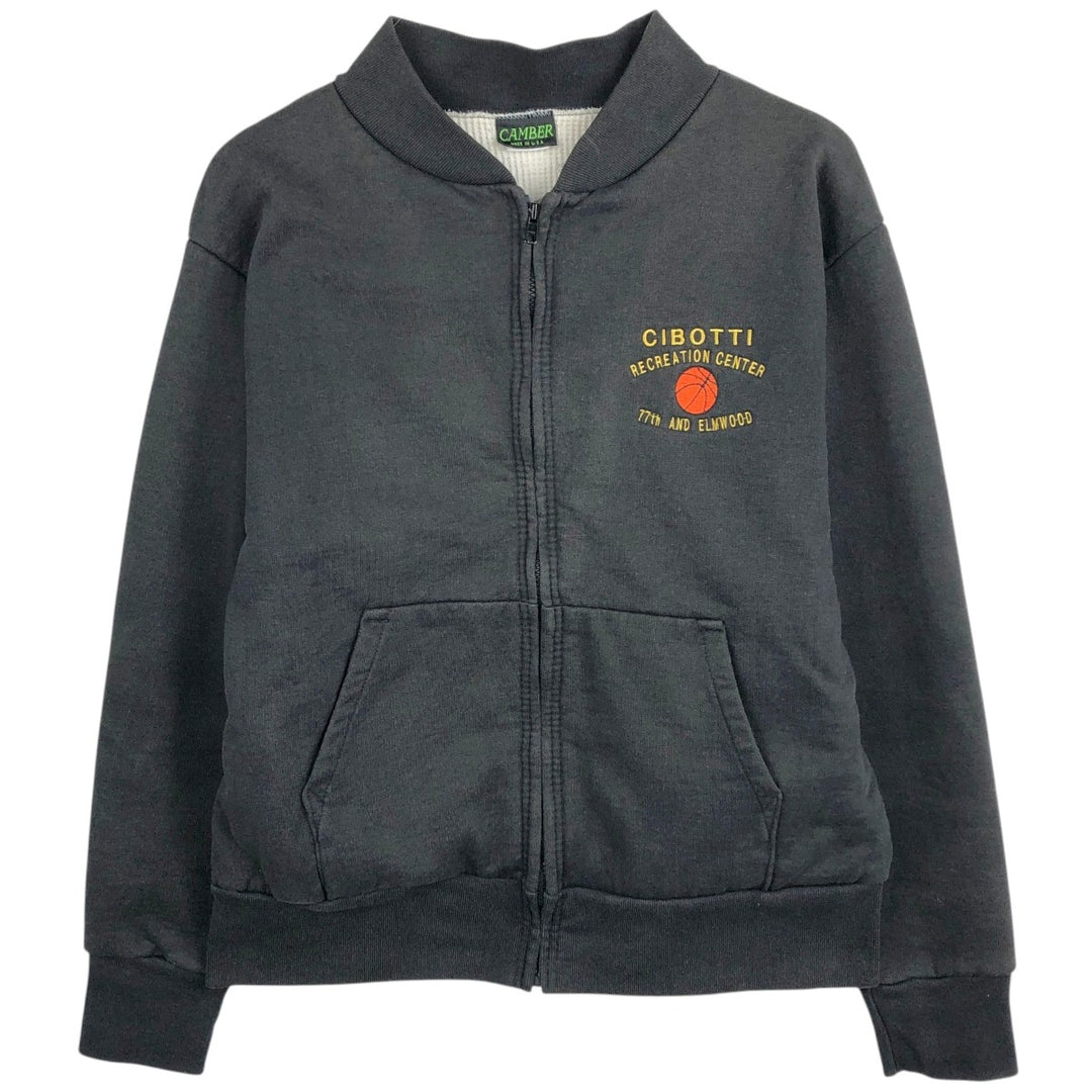 90'S CAMBER Full-Zip Sweatshirt, Made in USA, Men's Size L (Equivalent), Vintage unclear black type Vintage Second Hand